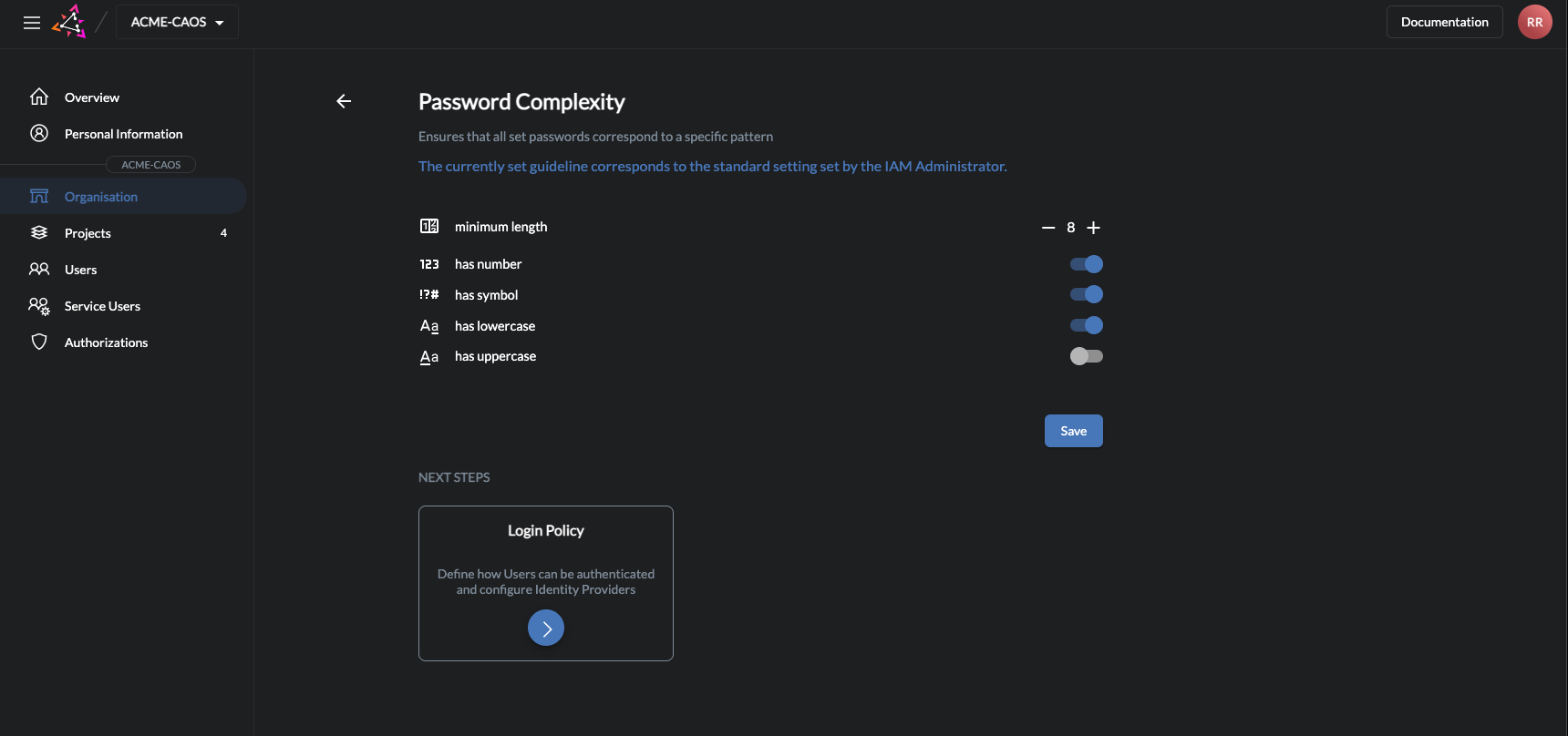Password Complexity Policy